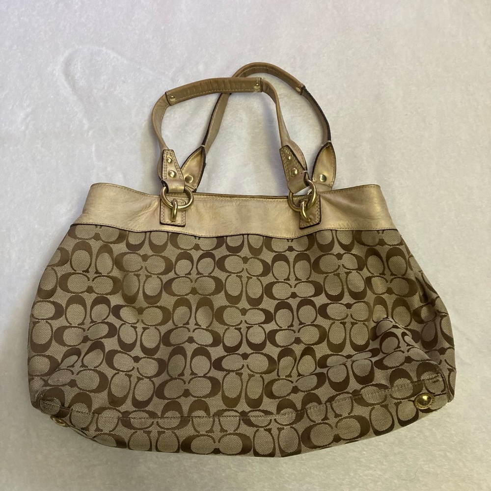 Coach Penelope Gold Signature Purse